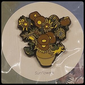 Vincent van Gogh Sunflowers Pin